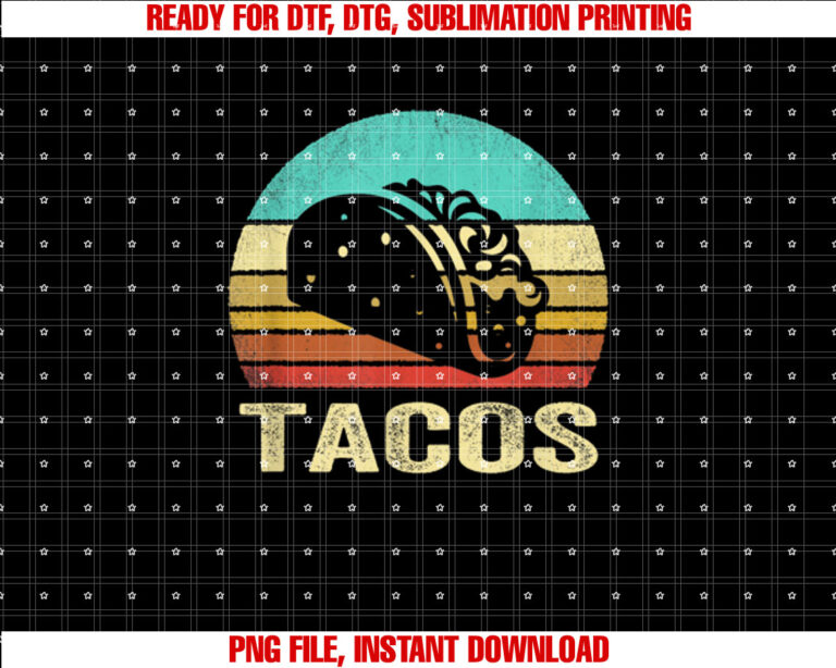 Vintage Tacos Sunset T-shirt