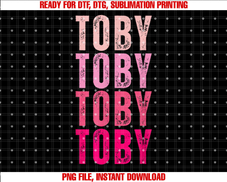 Vintage Toby First Name Boy Kids Personalized Girl 70s T-shirt