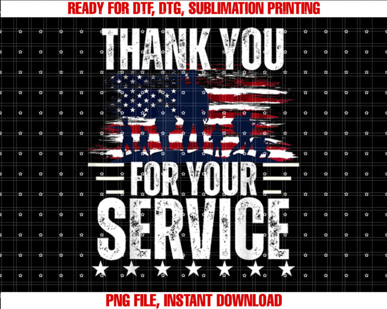Vintage Veteran Thank You For Your Service Tee Veterans Day T-shirt