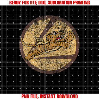 Vintage WW2 AVG Tigers Squadron Pilot Flying Patch T-shirt