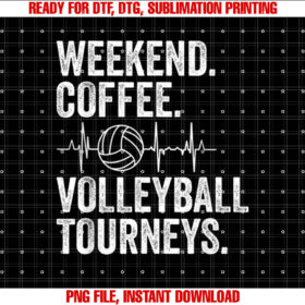 Vintage Weekend Coffee and Volleyball Moms Apparel T-shirt