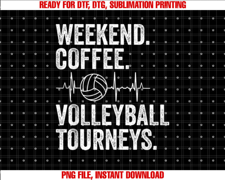 Vintage Weekend Coffee and Volleyball Moms Apparel T-shirt