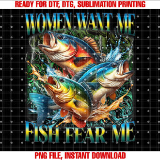 Vintage Women Want Me Fish Bass Fear Me Funny Fishing Men T-shirt