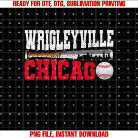 Vintage Wrigleyville Chicago Baseball Lover Men Women T-shirt