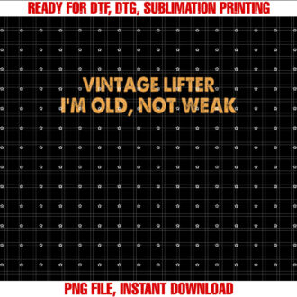 Vintage lifter Im old not weak T-shirt