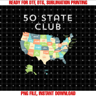 Visit All 50 States Usa Map Gift for Travel T-shirt
