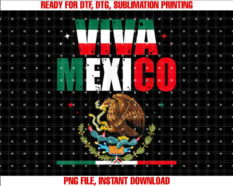 Viva Mexico Flag Mexican Independence Day Men Women Kids T-shirt