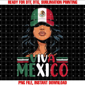 Viva Mexico Mexican Girl Independence Day Mexican Flag Women T-shirt
