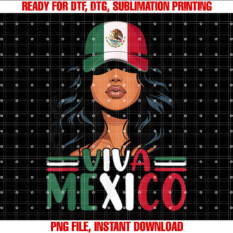 Viva Mexico Mexican Girl Independence Day Mexican Flag Women T-shirt