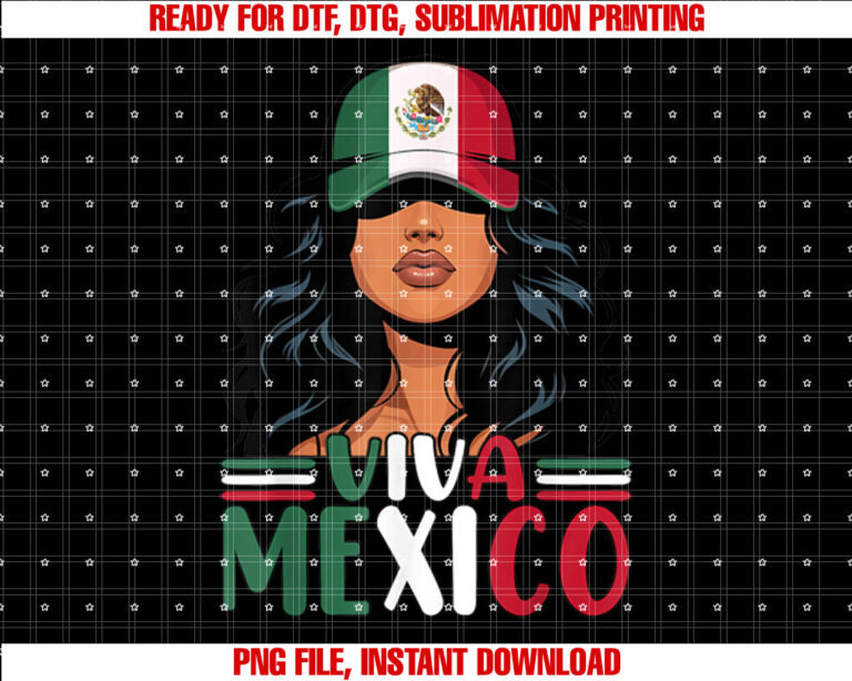 Viva Mexico Mexican Girl Independence Day Mexican Flag Women T-shirt