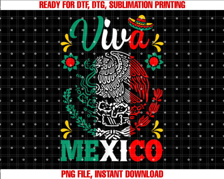 Viva Mexico Mexican Independence Day Sombrero Mexico Flag T-shirt