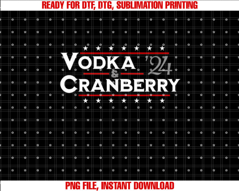 Vodka Cranberry Men Women Vote Funny Political 2025 Election T-shirt