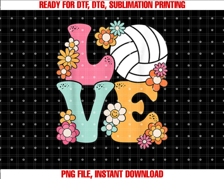 Volleyball Love Cute Volleyball Lover Women Teens Girls T-shirt