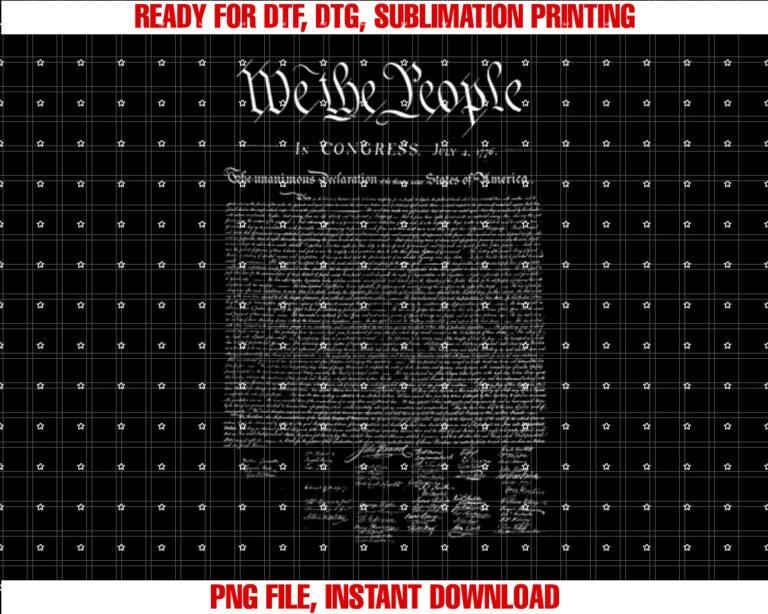 WE THE PEOPLE US Declaration of Independence T-shirt