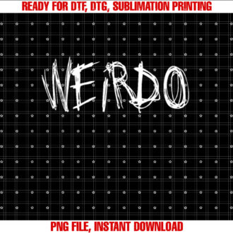 WEIRDO Punk Emo Funny Goth Heavy Metal Gift T-shirt