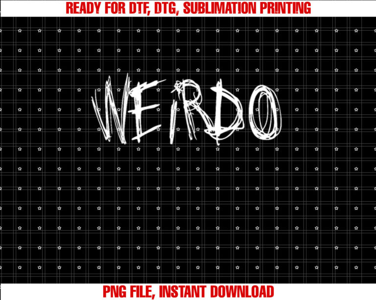 WEIRDO Punk Emo Funny Goth Heavy Metal Gift T-shirt