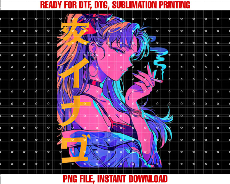 Waifu Anime Horror Girl Aesthetic T-shirt