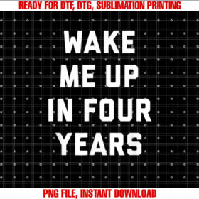 Wake Me Up in Four Years Election Mourning T-shirt