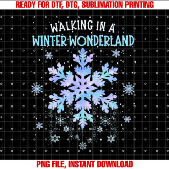 Walking In A Winter Wonderland Tie Dye Snowflake Christmas T-shirt