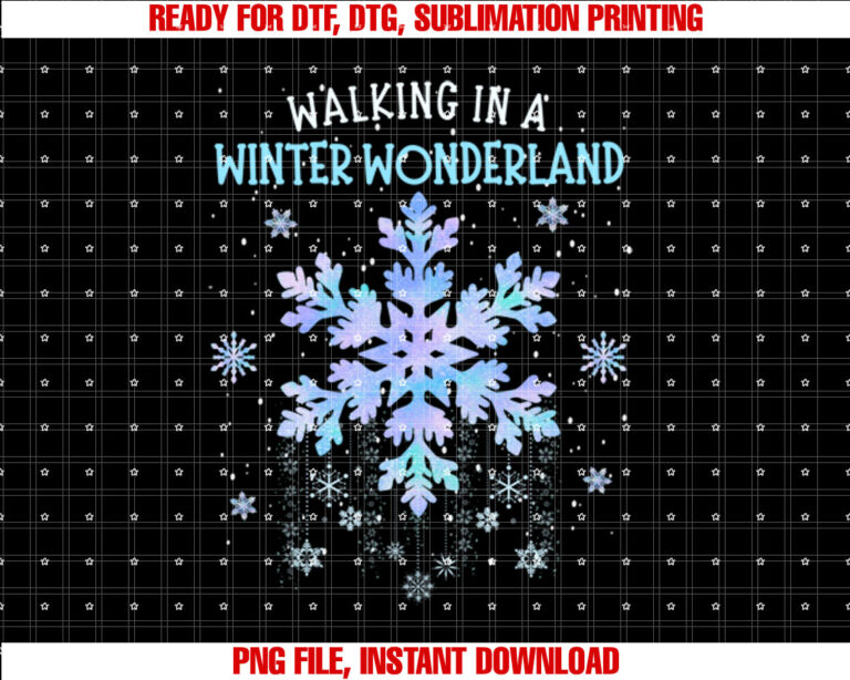 Walking In A Winter Wonderland Tie Dye Snowflake Christmas T-shirt