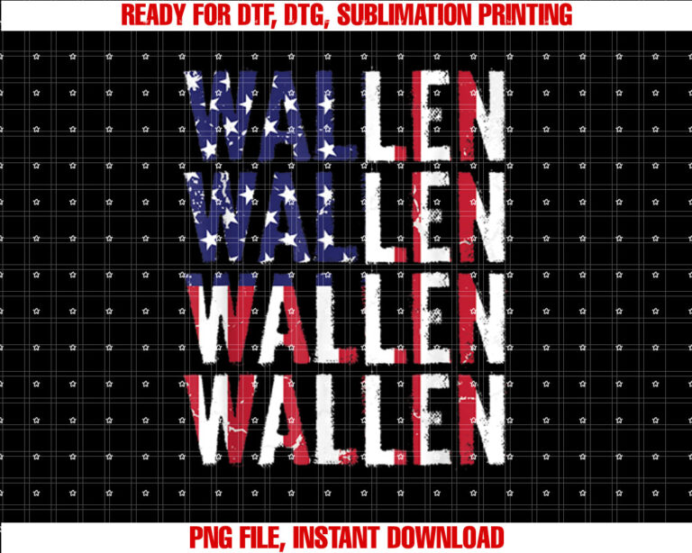 Wallen American Flag USA 4th Of July T-shirt