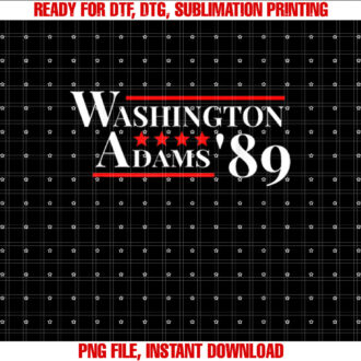 Washington Adams 1789 American Presidents Day US History T-shirt