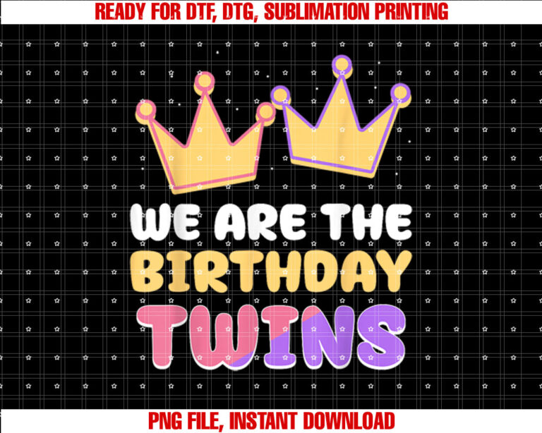 We Are The Birthday Twins Cute Celebrate Twin T-shirt