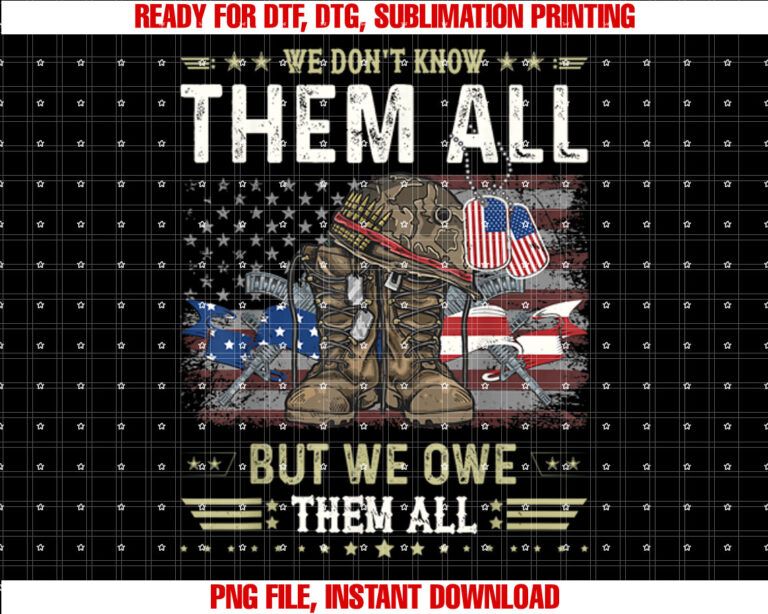 We Owe Them All Partiotic Veterans Day Memorial Day T-shirt