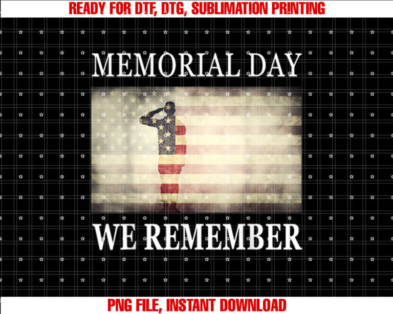 We Remember Salute Military Memorial Day T-shirt