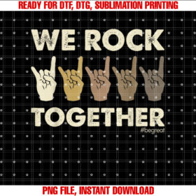 We Rock Together Funny Sign Language T-shirt