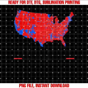 We Saved America Presidential Election Map 2025 on Back T-shirt