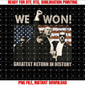 We Wondonald Trump Won 2025 Election Inauguration President T-shirt
