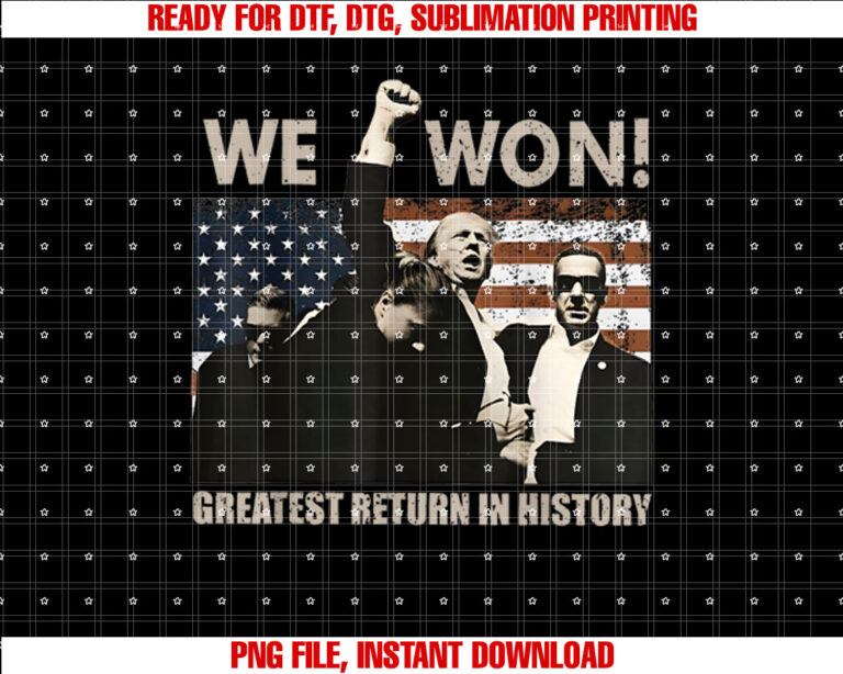 We Wondonald Trump Won 2025 Election Inauguration President T-shirt