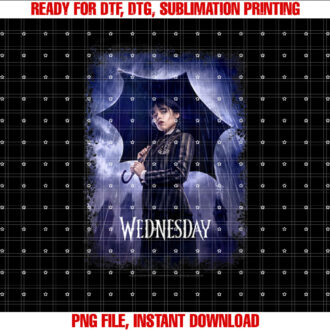 Wednesday Umbrella Under the Rain Real Photo Portrait T-shirt