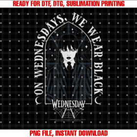 Wednesday on Wednesdays We Wear Goth Portrait T-shirt