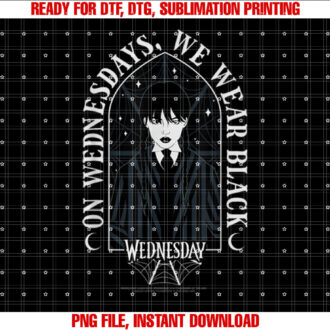 Wednesday On Wednesdays We Wear Goth Portrait T-shirt