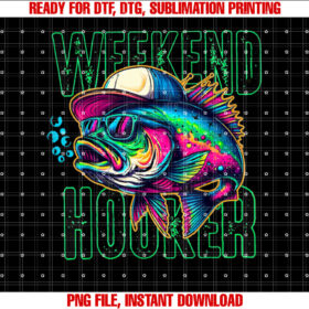 Weekend Hooker Colorful Fishing T-shirt
