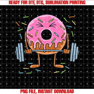 Weightlifing Funny Fitness Workout Gym Donut Lover T-shirt