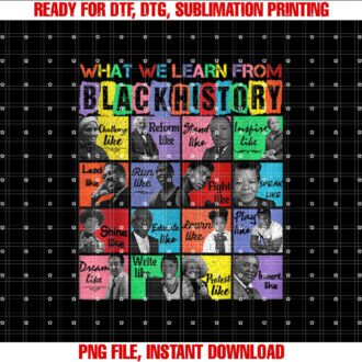 What we learn From History Leaders History Month T-shirt