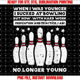 When I Was Younger Bowling Funny Humor Gag Bowler Men Women T-shirt