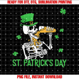 When Youre Dead Inside but Its St Patricks Day Skeleton T-shirt