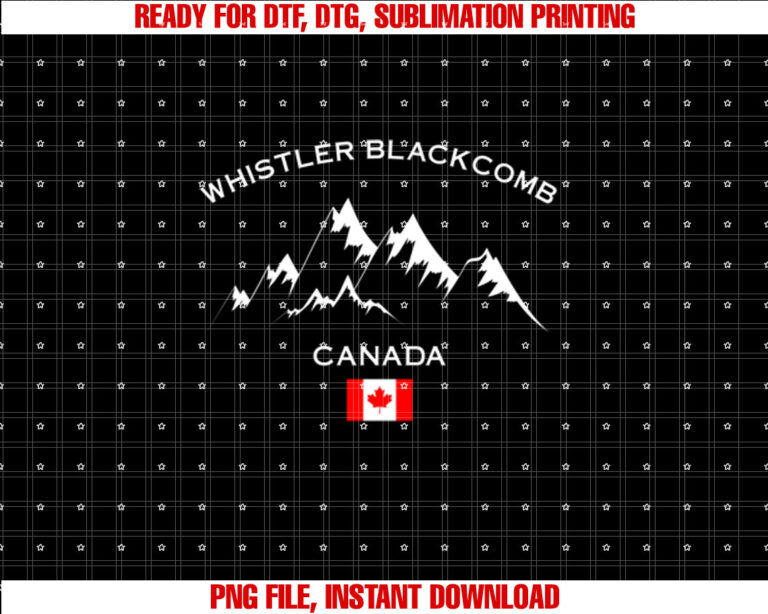 Whistler comb Canada Ski Resort Rocky Mountains T-shirt