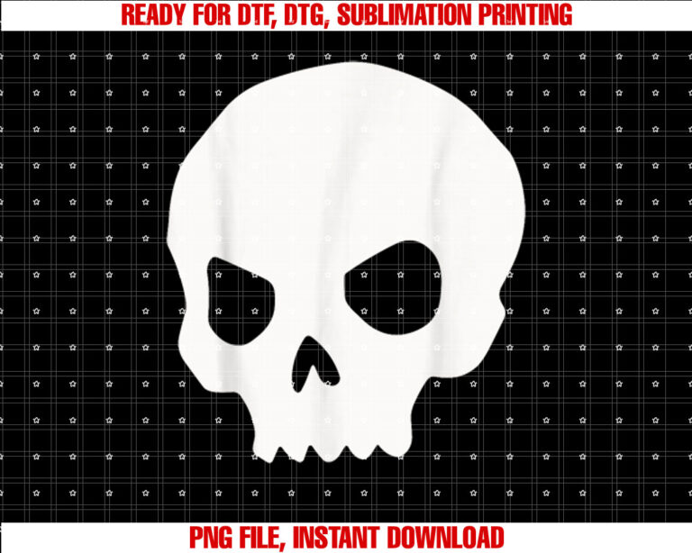 White Halloween Skeleton Silhouette Goth Punk Rock Skull T-shirt