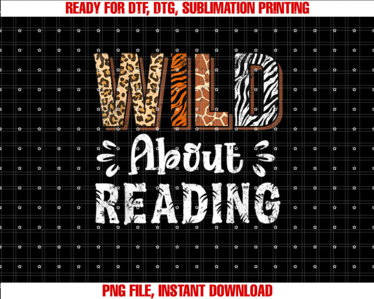 Wild About Reading Books Reader Lover Animals Leopard Zebra T-shirt
