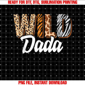 Wild Dada Zoo Born Two Be Wild Bday Safari Jungle Animal T-shirt