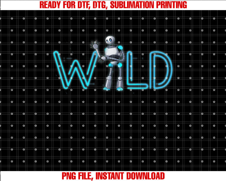 Wild Retro Vintage Robotic ROBOT SciFi Tech Art T-shirt