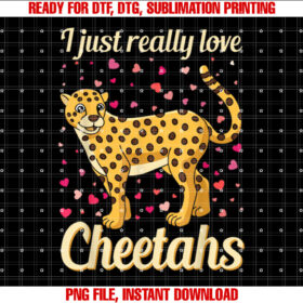 Wildlife Safari Kids Leopard I Just Really Love Cheetahs T-shirt