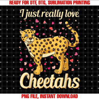 Wildlife Safari Kids Leopard I Just Really Love Cheetahs T-shirt