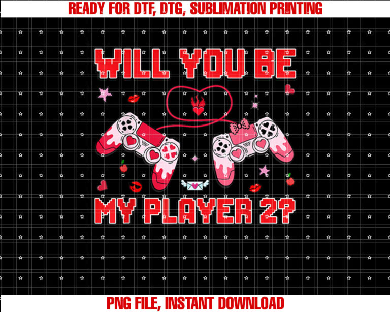 Will You Be My Player 2 Valentines Day Retro Gamer T-shirt
