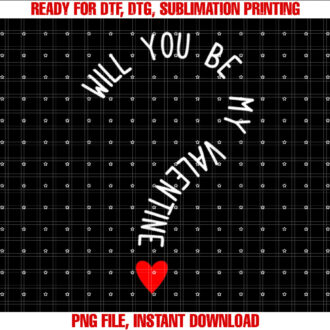 Will You Be My Valentine Cute Heart Valentines Day T-shirt